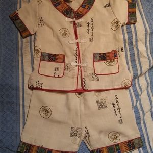 Cotton/linen Traditional Chinese Style 2 piece